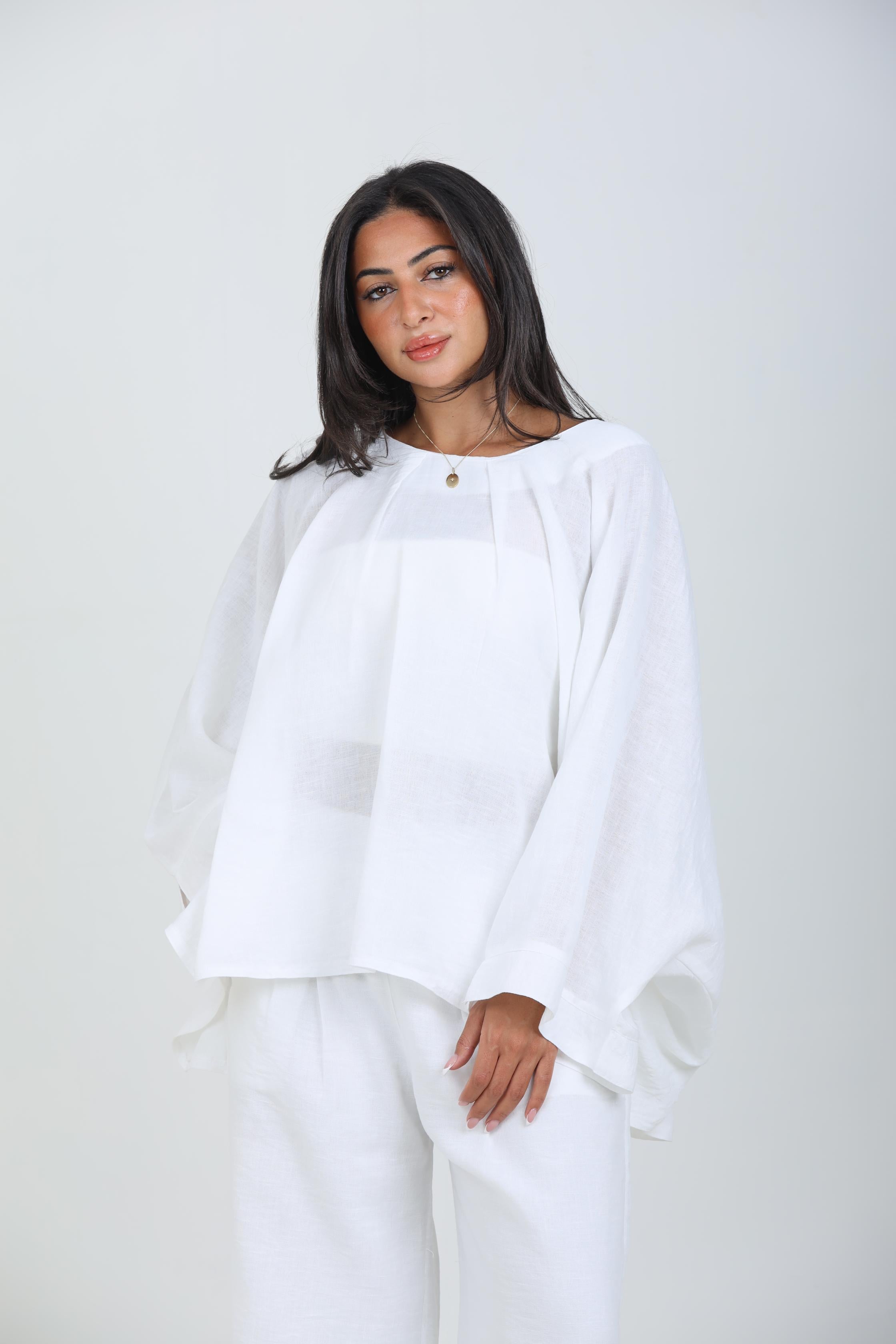 white pas suit
