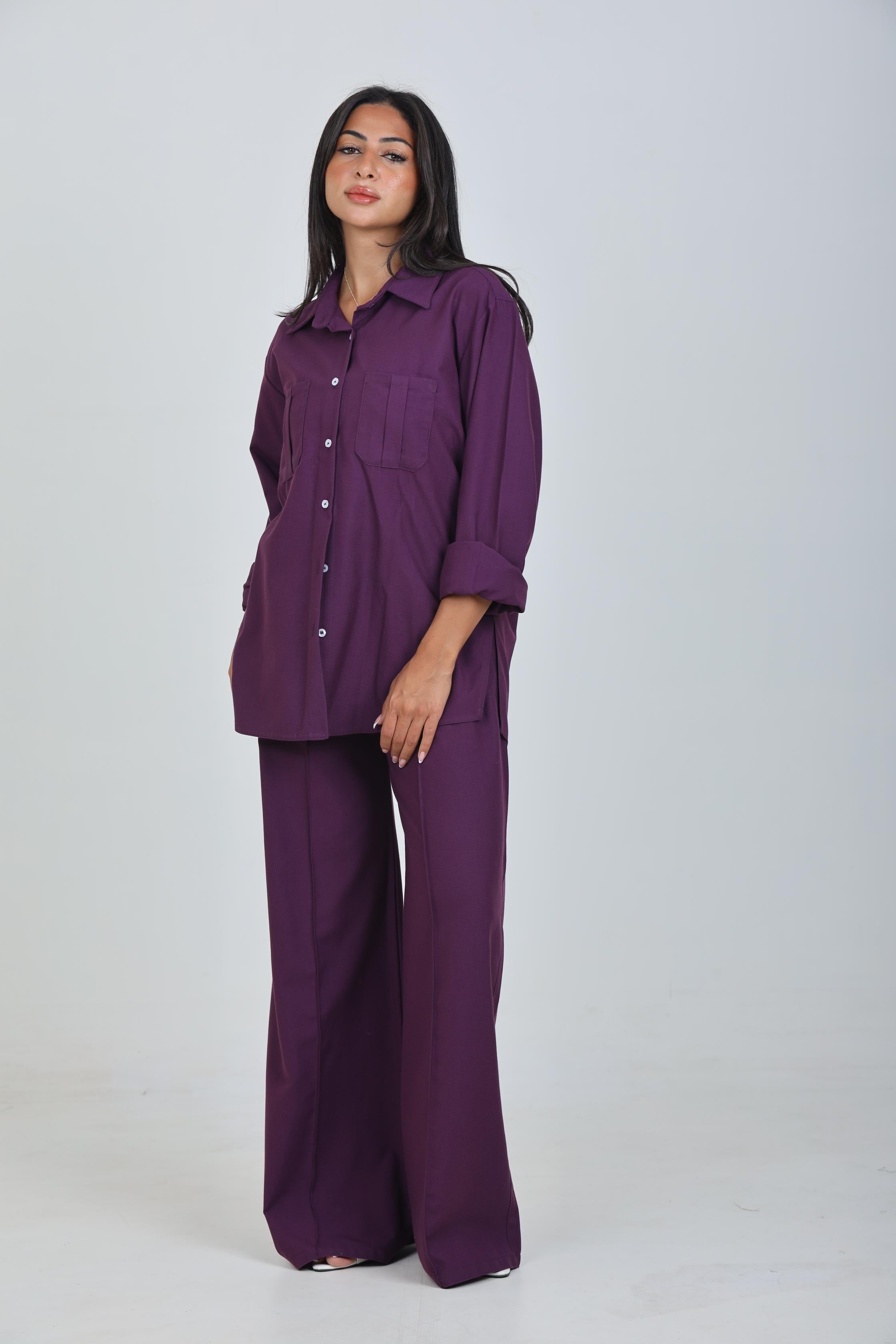 purple new suit