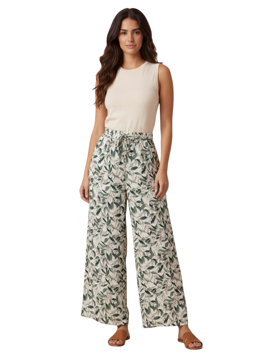 Flory-Wide Leg pants