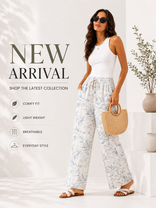 Flory-Wide Leg pants